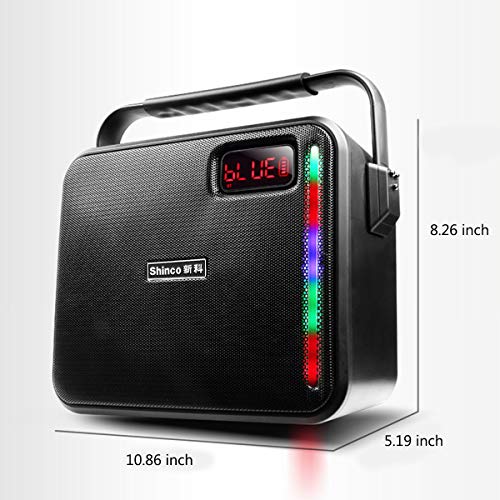 Shinco Portable PA System with Wireless Microphone, Bluetooth Speaker, Karaoke Machine for Party, Meeting, Classroom