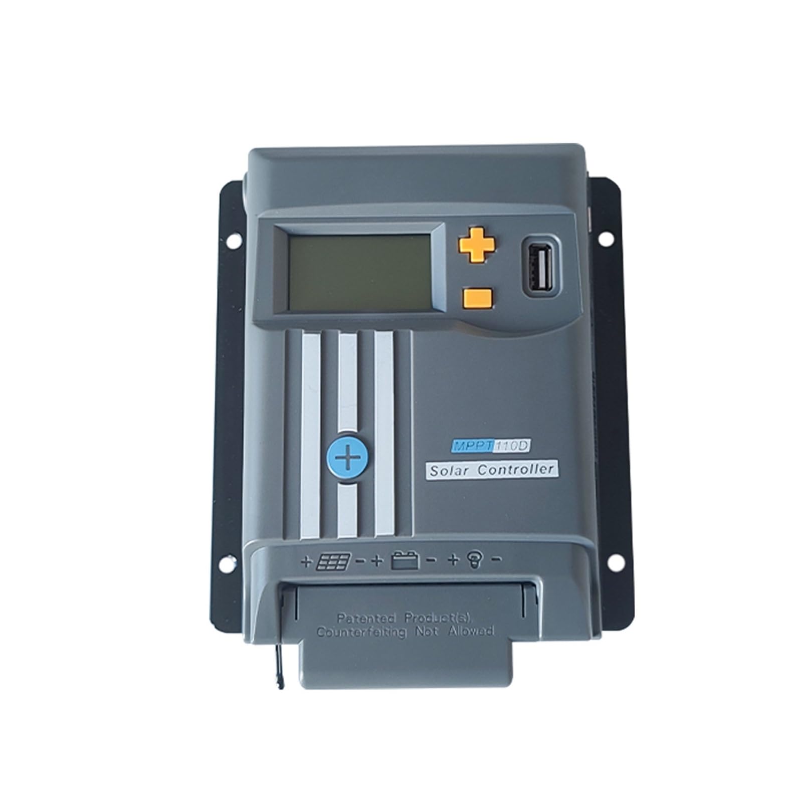 Regolatore di Carica Pannello Solare, Regolatore di scarica di Carica Solare MPPT 10A for Ricarica di batterie al Litio Display LCD USB 12V24V con(with WiFi)