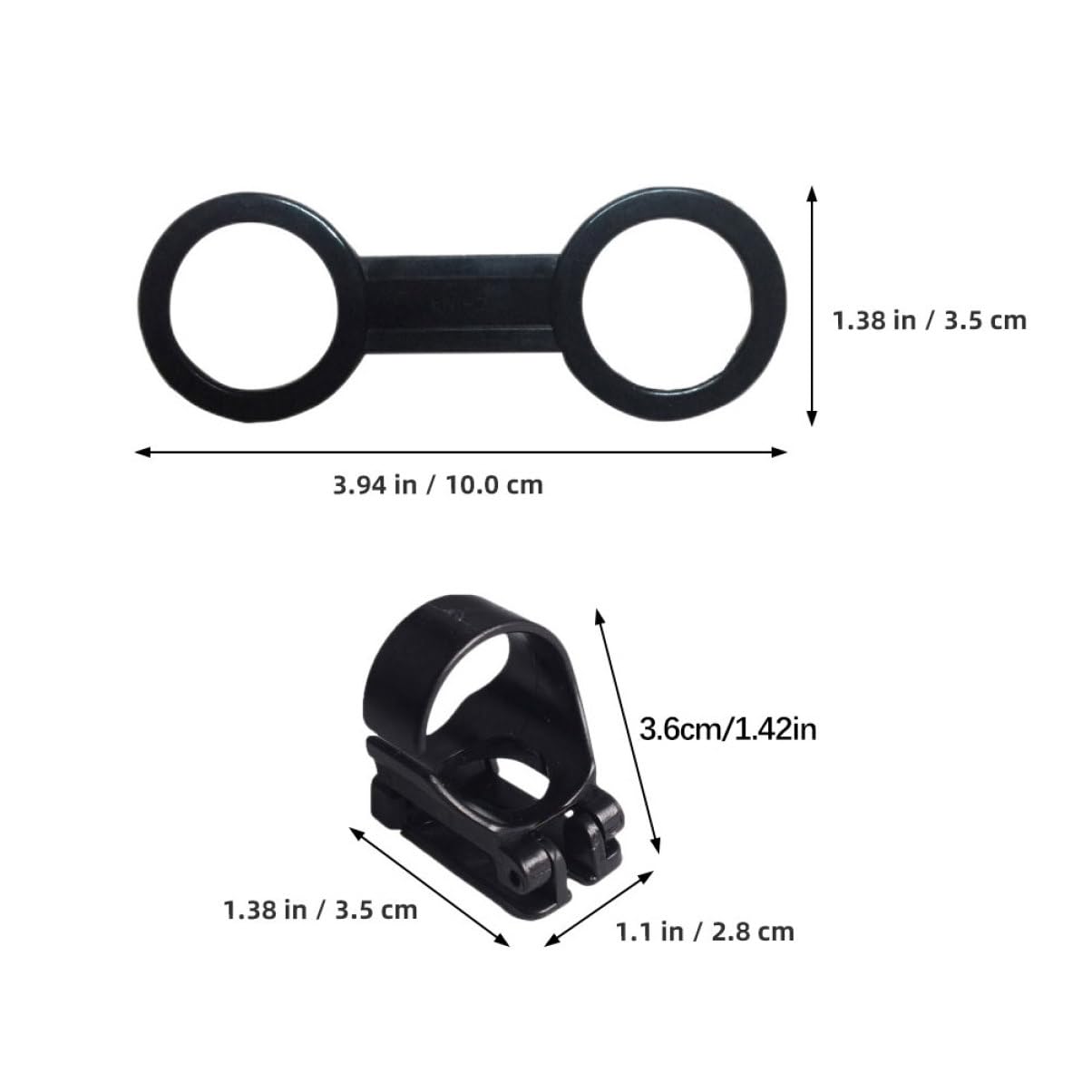 Sosoport Snorkel Mask Holder 4pcs Replaceable Snorkel Hose Keeper Small Compact for Travel