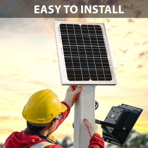 Image of Mighty Max Battery 10 Watt Monocrystalline Solar Panel Charger Compatible with Deep Cycle Battery
