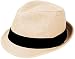 Apollo Men & Women's Beach Straw Fedora Hat Panama Trilby Derby Hat, Natural L/XL