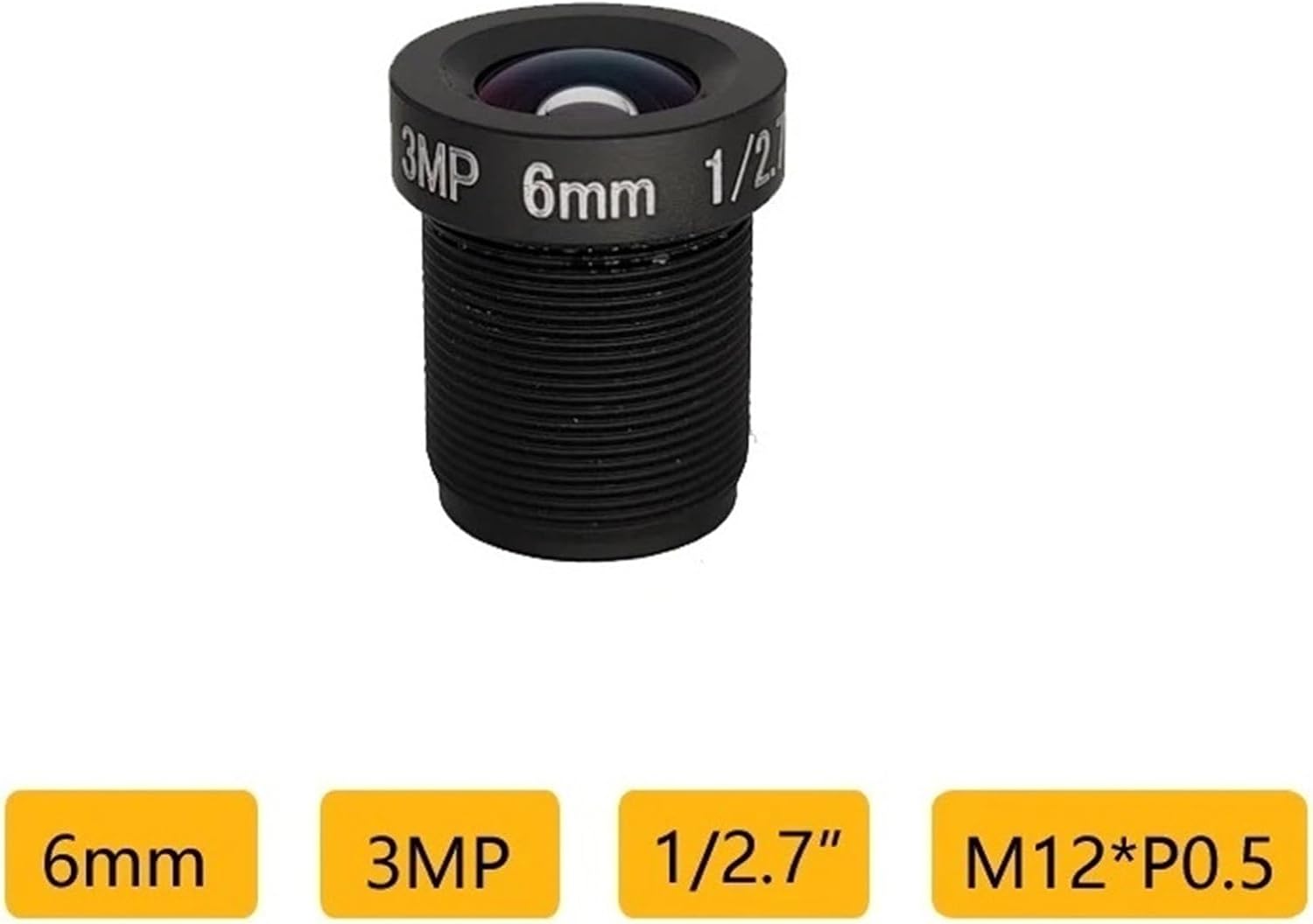 Camera ミリメートル ワイヤレスセキュリティカメラ カメラボードレンズ HD 3MP 25mm M12レンズ 1/2インチ 3メガピクセル6mm M12レンズ1/2.7インチレンズ(650nm IR Filter)