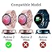 beuxece 2 Pack Case for Samsung Watch Active 2 40mm, Full Around Protection Active2 Cover, Flexible TPU Anti-Scratch Bumper, Rose Gold/Crystal Clear