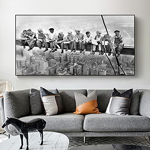 XIANGPEIFBH Dipinto su tela in bianco e nero