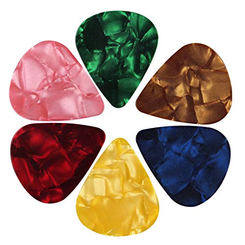 Futheda Lot de 2 porte-clés en cuir avec porte-clés et 6 médiators double face colorés en celluloïd pour guitare… - Les Beatles, Paul McCartney, John Lennon, RIngo Starr, George Harrison Futheda Lot de 2 porte-clés en cuir avec porte-clés et 6 médiators double face colorés en celluloïd pour guitare… – Image 4
