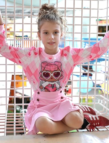 image for L.O.L. Surprise! Girls Fall Outfits Dolls Print Long Sleeve Plaid Swea