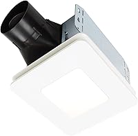 Broan-NuTone BEL8 ENERGY STAR Bathroom Exhaust Fan with LED Light, 80 CFM, 1.5 Sones Quiet, No Attic Access Retrofit