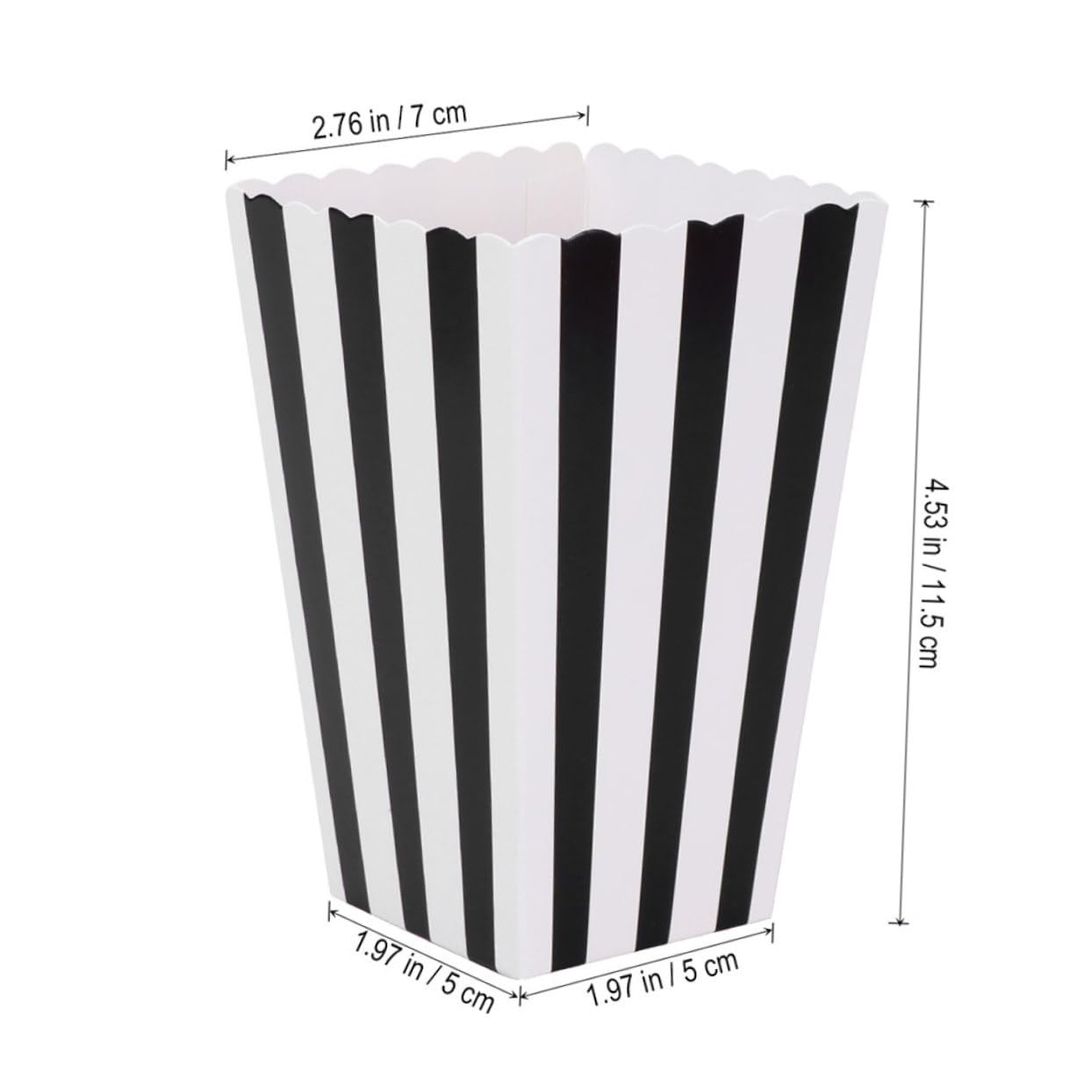 ABOOFAN 12Pcs Paper Popcorn Containers for Parties Movie Multi Functional Snack Boxes for Popcorn French Fries Treats Lightweight Safe Design for Serving Guests