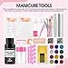 Acrylic Nail Kit for Beginners Nail Kit Set Professional Acrylic with Everything Acrylic Powder Set for Starters Glitter Decoration Powder False Nail Tips Nails Kit Acrylic Set Gifts for Women