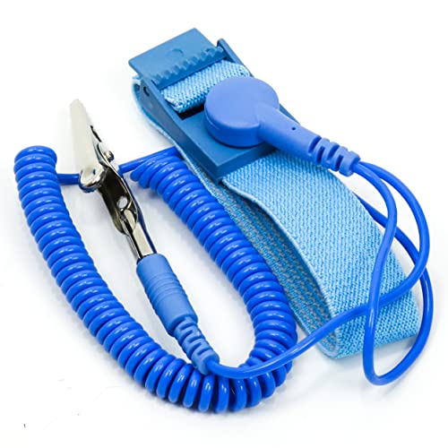 ingdaum ESD Armband – Antistatik-Armband mit Erdungskabel – Schutz vor elektrostatischer Entladung – Für Elektronik, PC & Reparaturarbeiten (1 Armband)
