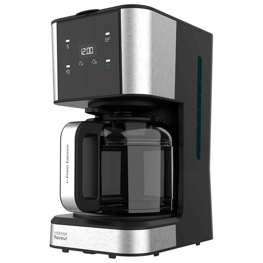 Cecotec Macchina Caffè Americano - Caffettiera a Goccia Coffee 66 Drop & Touch. 950 W, 1,5 L, 12 Tazze, Pannello tattile, Caraffa in vetro, Timer 24h, 6 interruttori, Filtro a rete riutilizzabile
