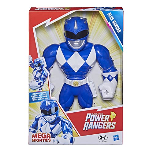 Power Rangers Playskool Heroes Mega Mighties Blue Ranger #TOP2