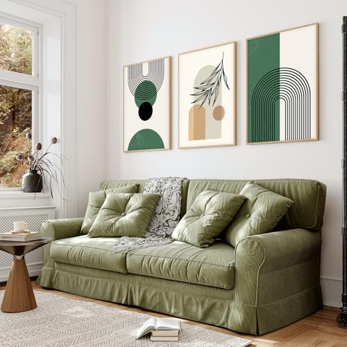 Image of ARTELLY Boho wall Art Paintings Modern Art Framed Wall Painting for Living Room Bedroom - Wall Posters | Paintings with Frame Set of 3 (Boho 1, 10x13 inch)