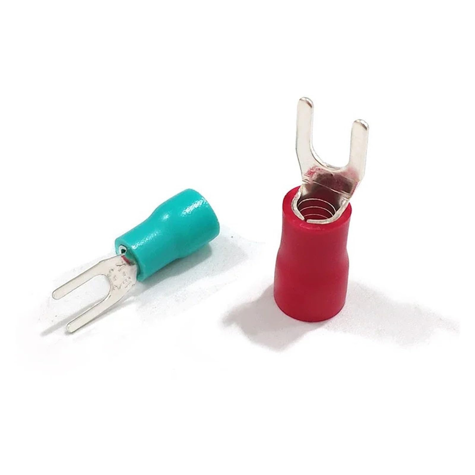 500 unids/pack SV3.5-4/5/6 terminales de engarce eléctrico conectores Cable aislados horquilla 14-12 AWG(Blu,SV3.5-5)