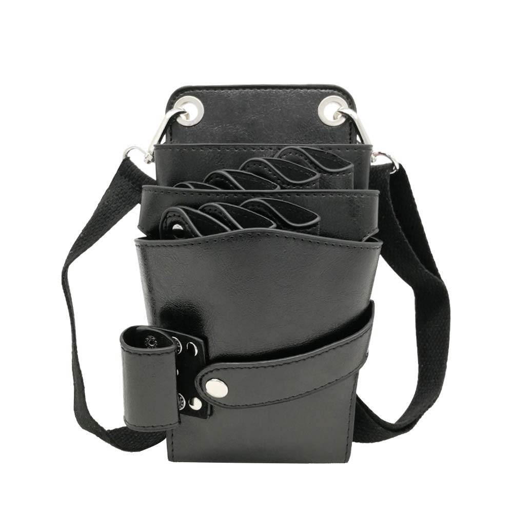 Bolsa herramientas de peluqueria Cartuchera peluqueria Bandolera peluqueria profesional Bolsa Tijeras Peluqueria Puede acomodarse Tijeras Tijeras Electricas Tijeras peluqueria canina Elegante Marrón — view 9