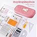 GuanQiao Large Capacity Pink Pencil Case: Cute Zipper Pouch For Girls & Women. Expandable Preppy Style, Large Storage Organizer For School, Home & Office Supplies