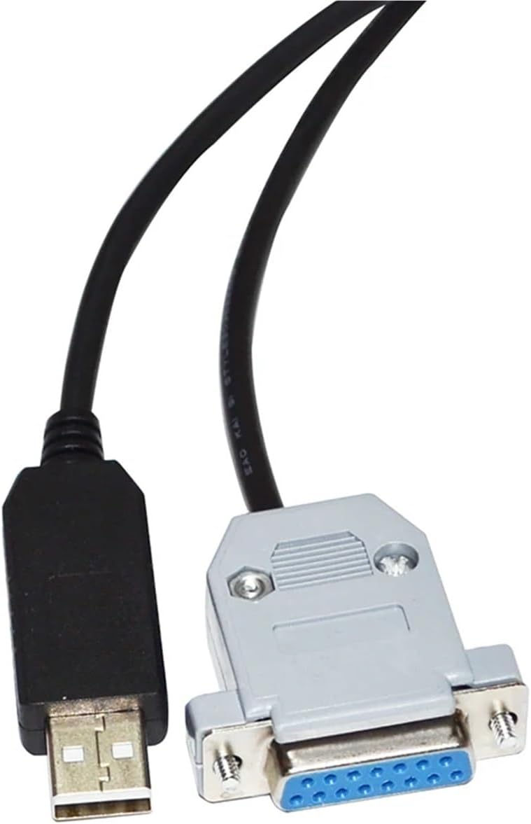 FT232RL USB to D-SUB 15-PIN DB15 Female Adapter RS232 Serial Communication Cable(5m)