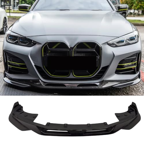 XireUtro Carbon Fiber Front Bumper Lip Splitter 3PCS Compatible With BMW G22 G23 430i M440i M-Sport 2021-2025