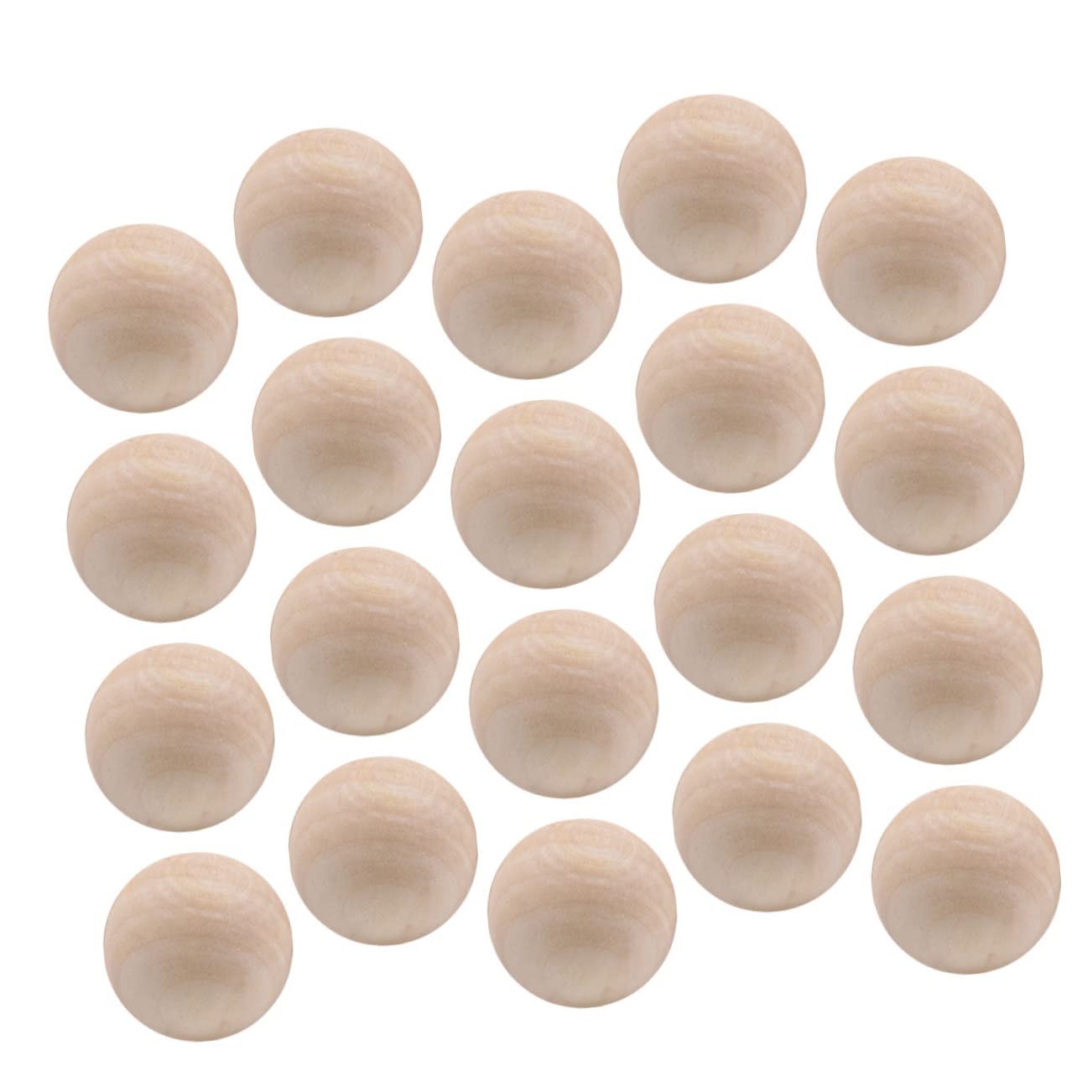 jojofuny 20 Pezzi Palline Rotonde in Legno di Loto Lisce per Decorazione Casa e Pittura Fai da Te Materiale per Lavoretti Manuali