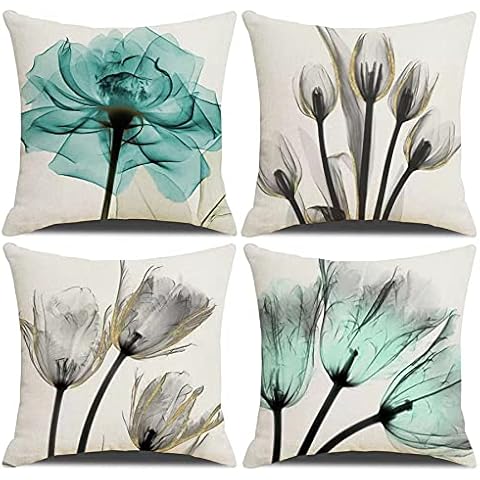 Homefeelzydys 50x50 Cushion Covers Set of 4 Cover