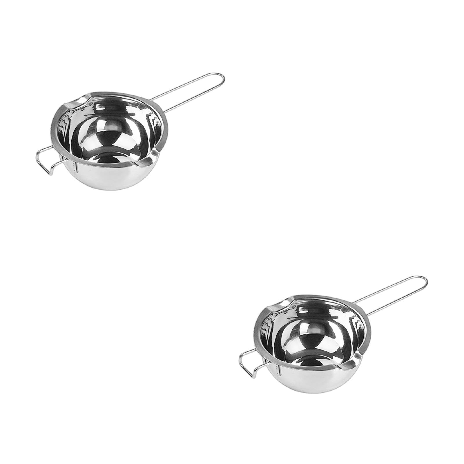 CVZQTE Wax Melting Metal Double Boiler Insert Non-stick Easy Cleaning For Butter Chocolate Cheese Caramel Melt Pots And Pans Set Ceramic Nonstick