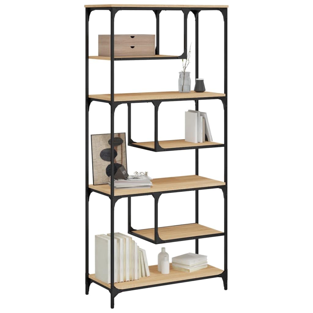 Generisch Bücherregal Sonoma-Eiche 81x36x176 cm Holzwerkstoff,Möbel,Regalsysteme,Bücherregale Bücherschränke-836224