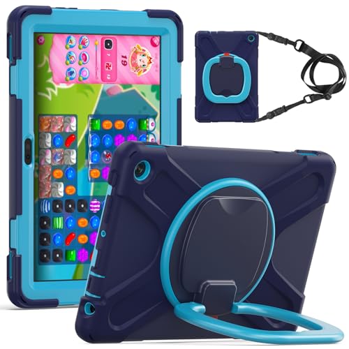 Doo Fire HD 10 2023pP[X 2023N Fire HD 10/10 Plus 13pϏՌJo[ Onh 360°] 180°px\ O/\̌|[t VR[{dPCf Ow\ q