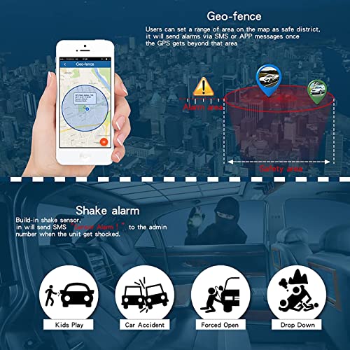 4G GPS Tracker per Auto Localizzatore GPS Trackting Smart Alarm Monitoraggio in Tempo Reale con Forte Magnete APP Senza Abbonamento IP66 Impermeabile con 150 Giorni in Standby