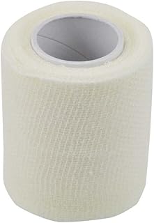 MC24® Fixierbinde Verband Unterzug Binde Bandage Fixierung, kohäsiv, elastisch, weiß, 6cmx4m, 1Rolle