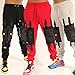 SCREENSHOT-P11269 Mens Urban Hip Hop Premium Streetwear Fleece Bottoms - Street Tactical Functional Multi-Pocket Utility Fashion Sweatpants-Black-Small