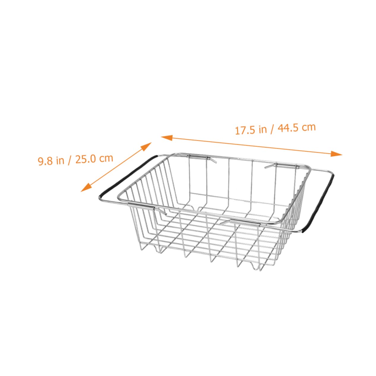 LIFKOME Escurreplatos grande expandible sobre el fregadero, escurridor de platos de cocina para ahorrar espacio para platos y cuencos, estante de secado de fregadero