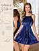 Wedtrend Sequin Cocktail Dresses for Women Halter Neck Glitter Dress Aline Sparkly Dress Christmas Party 80s Prom Homecoming Dresses for Teens 2025 WTS6018NavyXL