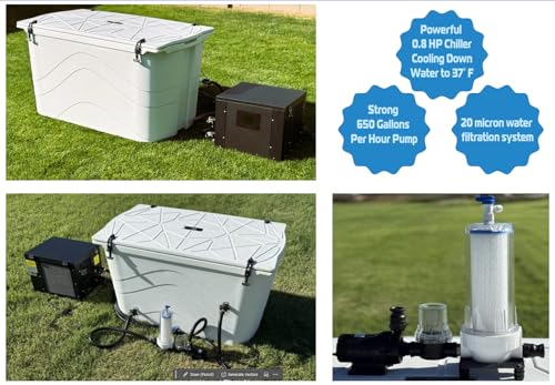 Frozin 400 Cold Plunge Tub with Water Chiller. Foam Insulation for Superior Ice