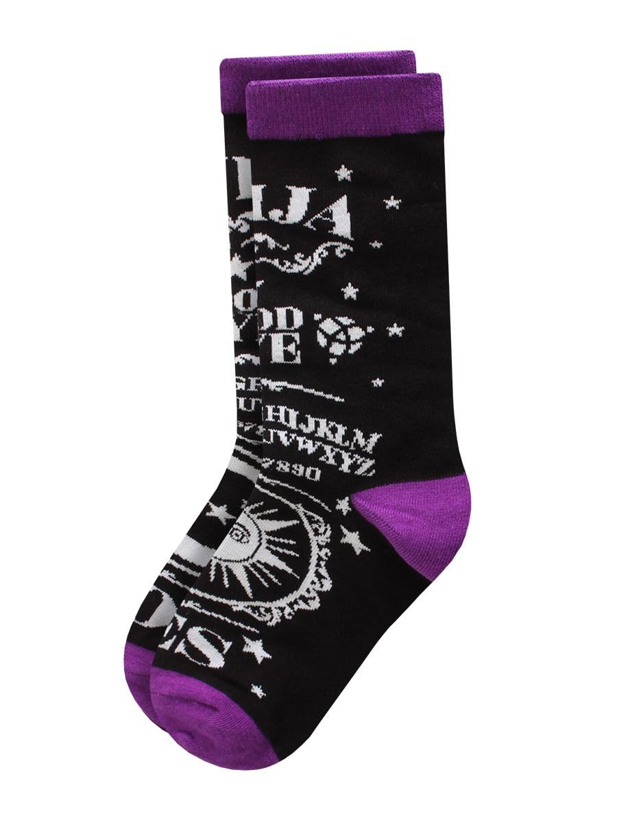 Grindstore Unisex Black Twisted Soles Ouija Novelty Adult Socks - 1 Pair