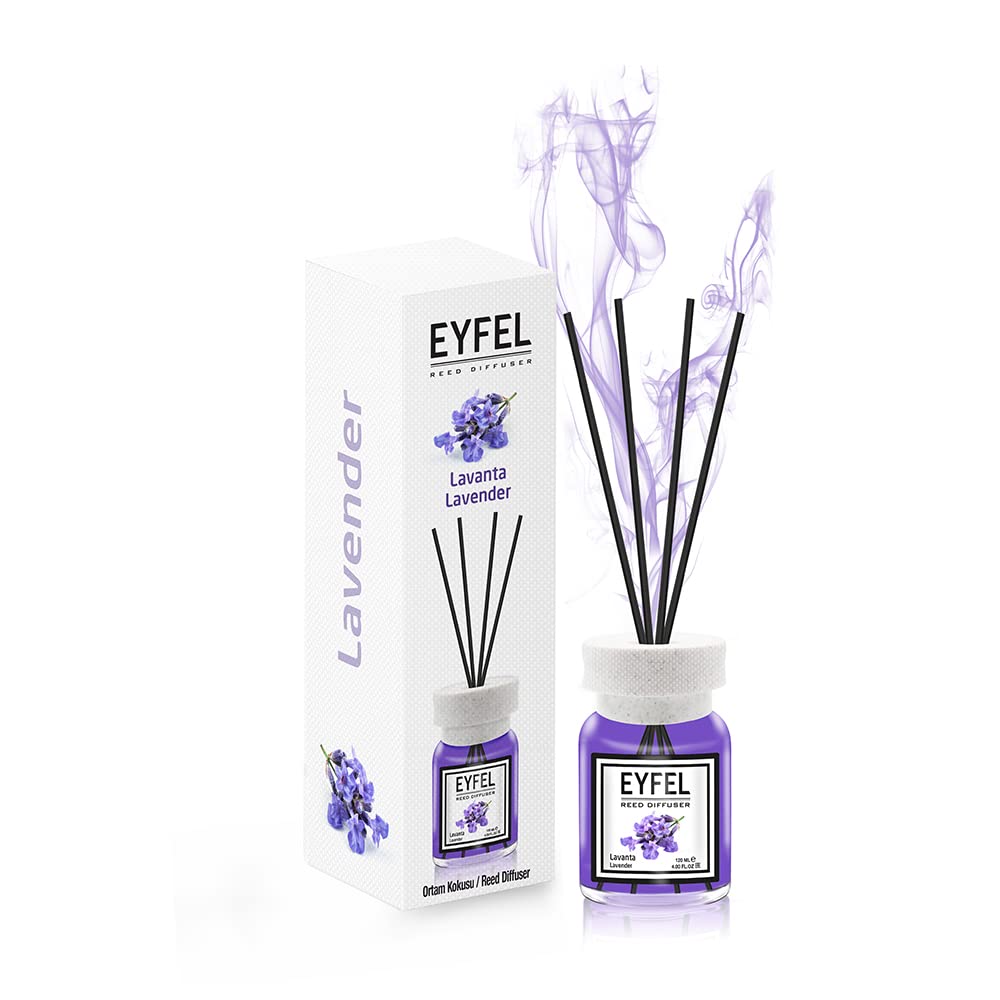 Eyfel Reed Diffuser Lavender Perfume Aroma Home Fragrance- 120ml