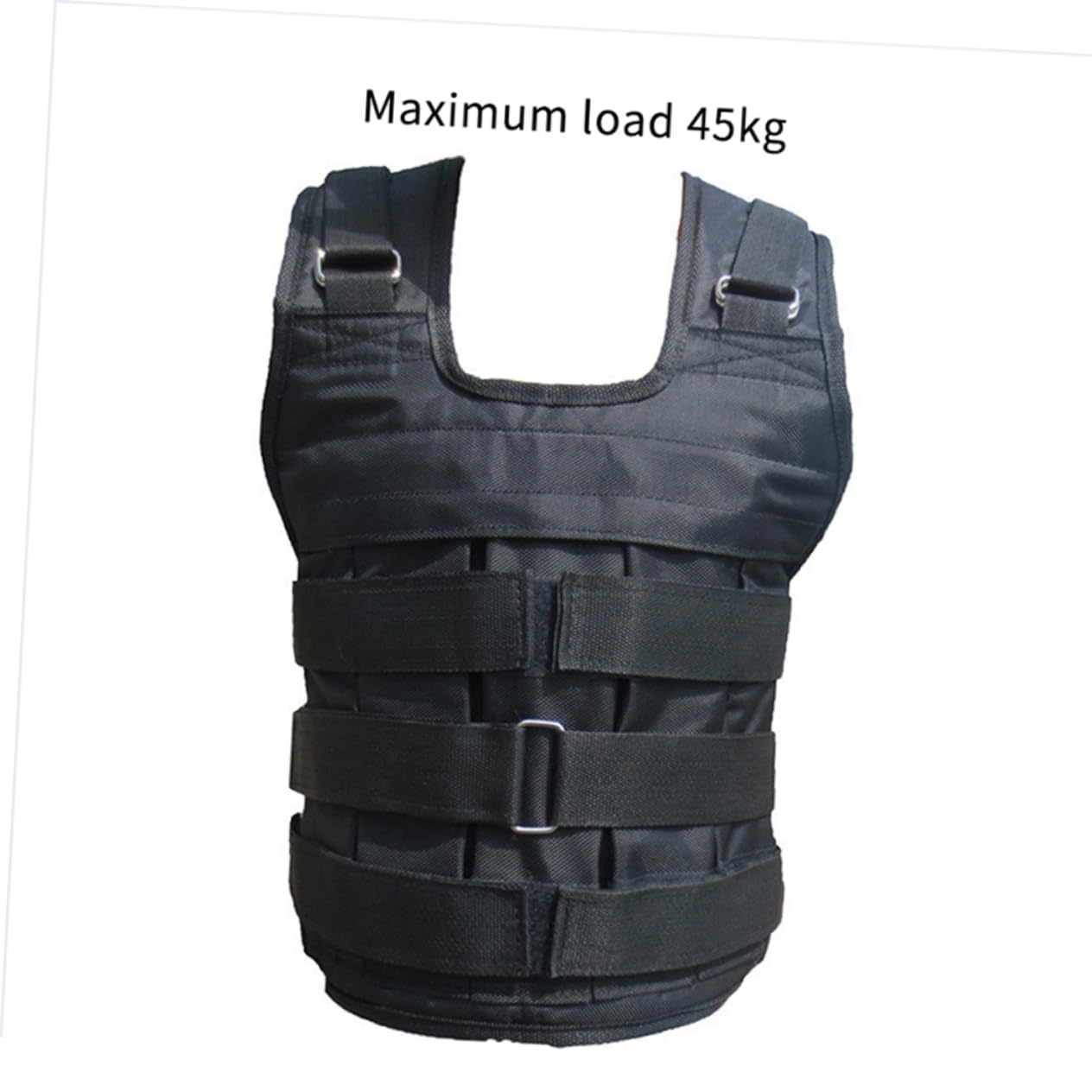 Gilet Allenamento Nero per Zavorrato e Regolabile Corsa