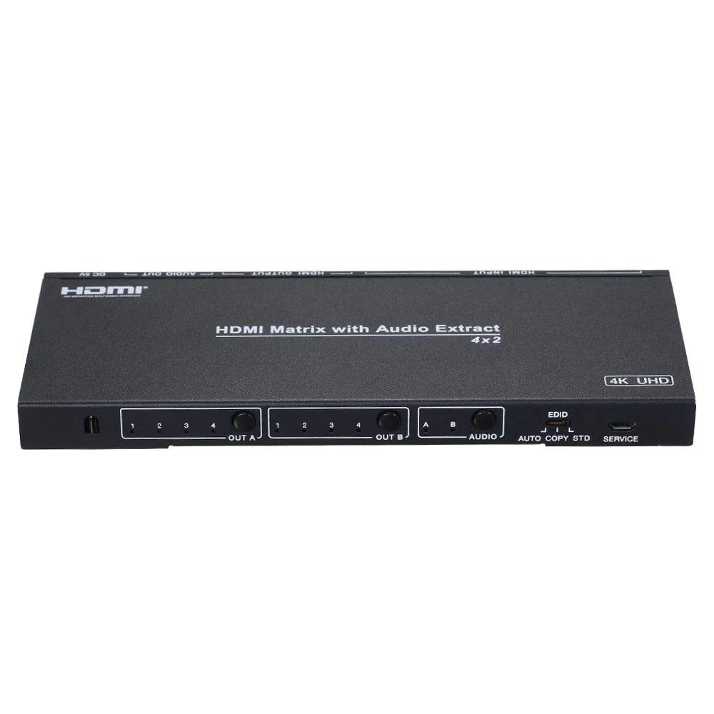 HD Matrix with Audio Extract 4x2 1080P HD Splitter Video Converter