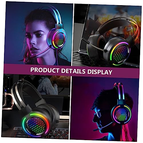 Casque de jeu PC léger antibruit avec micro pour jouer sans douleur
