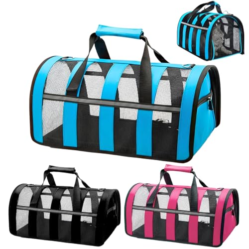 Bolsa Pet Viagem Transporte Mala Avião Cães Gatos Grande (preto)
