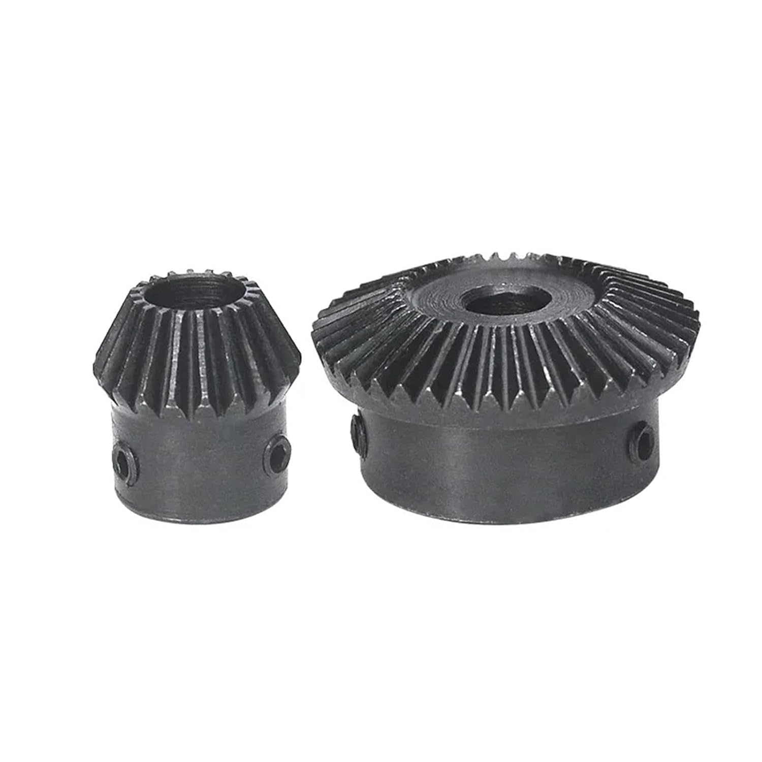 Single 1.5 Module Bevel Gear 1:2 30/40Teeth 45# Steel Bore 5-20mm Mechanical Transmission 1Pcs(15mm,40 Teeth)