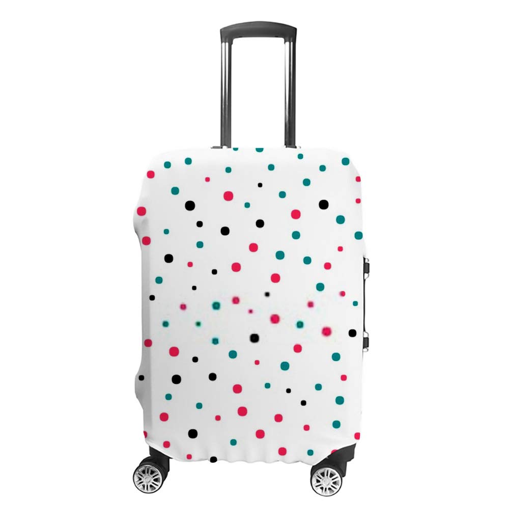 Housses de voyage à pois multicolores lavables et extensibles - 8