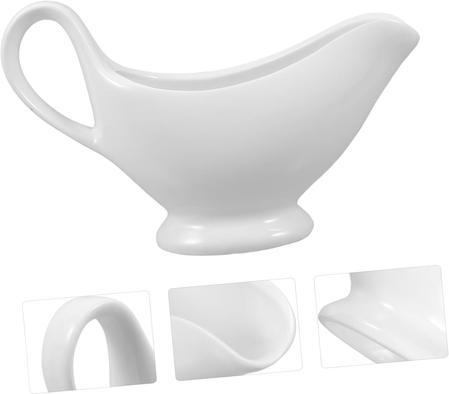 2pcs Sauce Boats Handle Multi-function Condiment Cups for Gravy Salad Dressing and More Elegant Design for Home Hotel and Restaurant Use