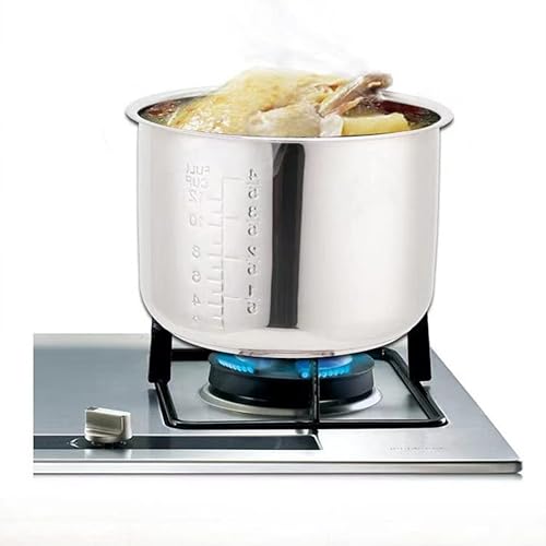 Miniatura 3 de Cabilock Olla de repuesto para olla interior de cerámica para cocina, recipiente para olla de cocción a presión, accesorio 4L