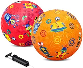 ZOOJOY Pack of 2 Cartoon Playground Balls, Balls for Toddler 1-3, 5
