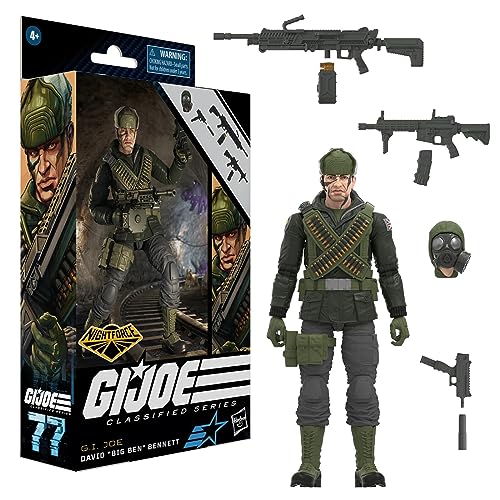 Boneco G.I. JOE Classified Series - Figura 15 cm e acessórios - Nightforce David “Big Ben” Bennett -