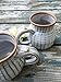 Hand Thrown Pottery Mug Carved in our Ridged Shale Pattern Handmade in North Carolina