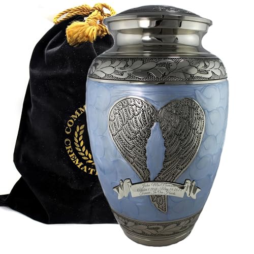 Image of Angel Blue Cremation Urns for Human Ashes Adult Male Urns for Ashes