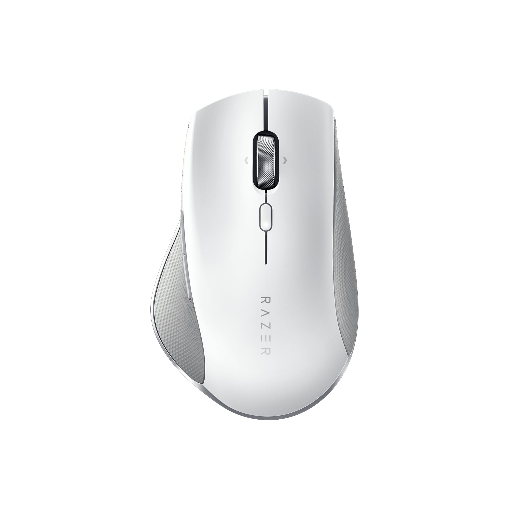 Humanscale Razer ProClick White Ergonomic Mouse, Wireless Bluetooth Compatibility with PC or Mac, Multi-Device Connectivity, Comfort Contour Design, 8