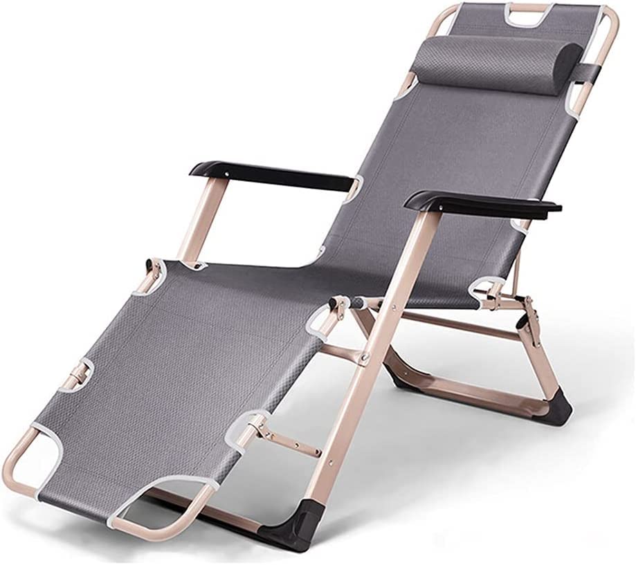 Chaise longue pliante inclinable plate pour sieste au balcon et camping