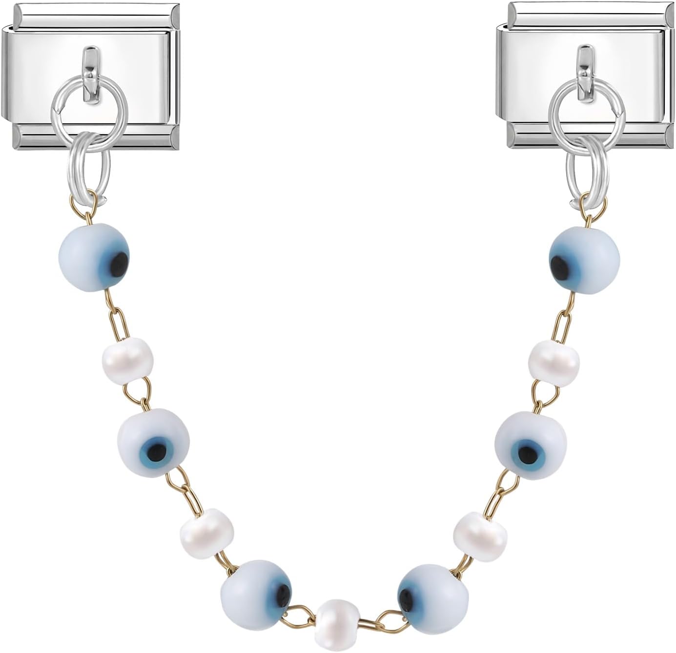 Loozykit Italian Charm Bracelet - Edelstahl Module Zum Selbergestalten